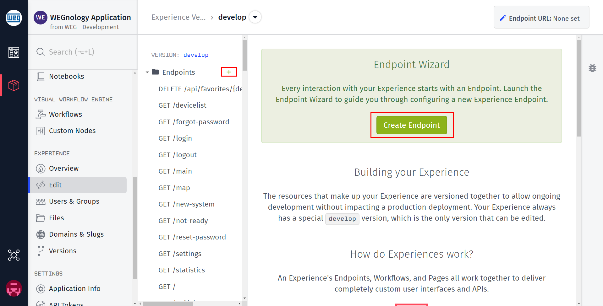 Endpoint Wizard Endpoint Wizard
