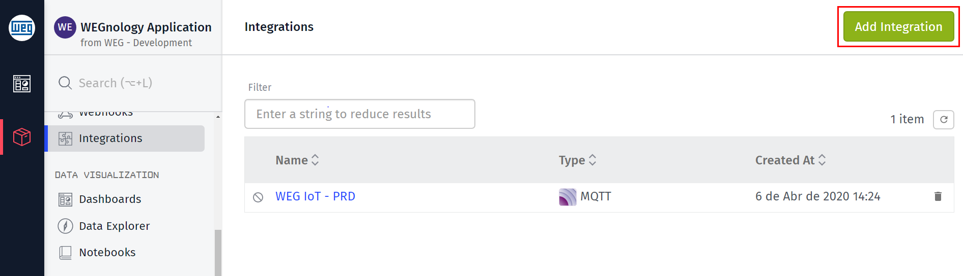 Add Integration Add Integration
