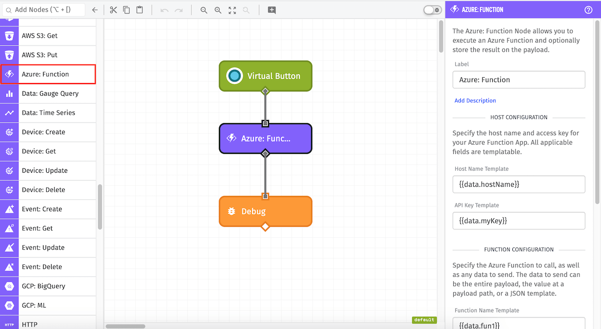 Azure: Function Node