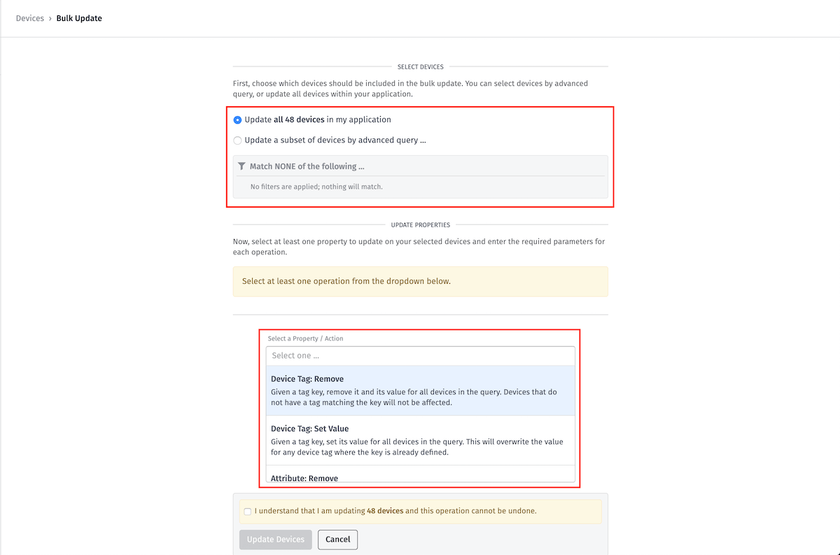 Update Devices Update Devices