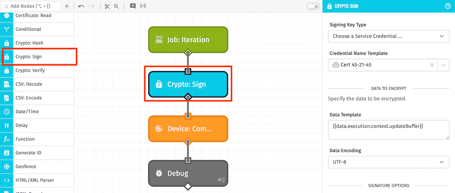 Crypto: Sign Node