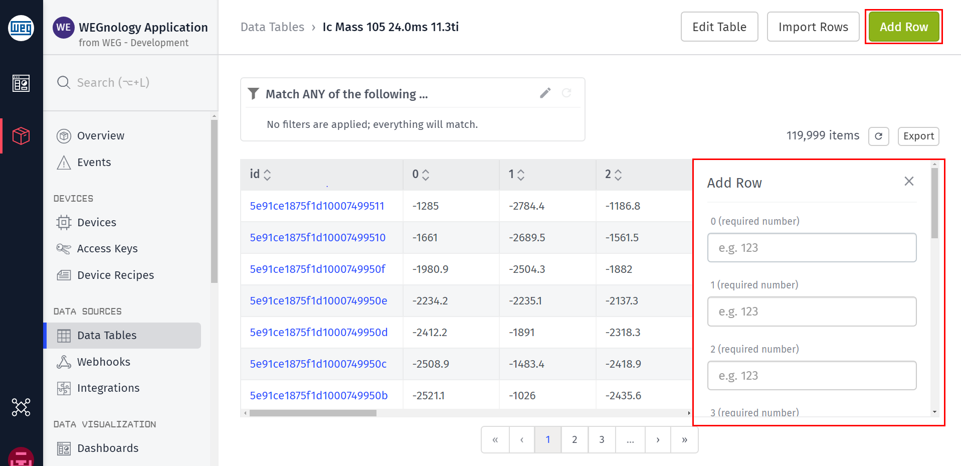 Data Table Add Row Data Table Add Row