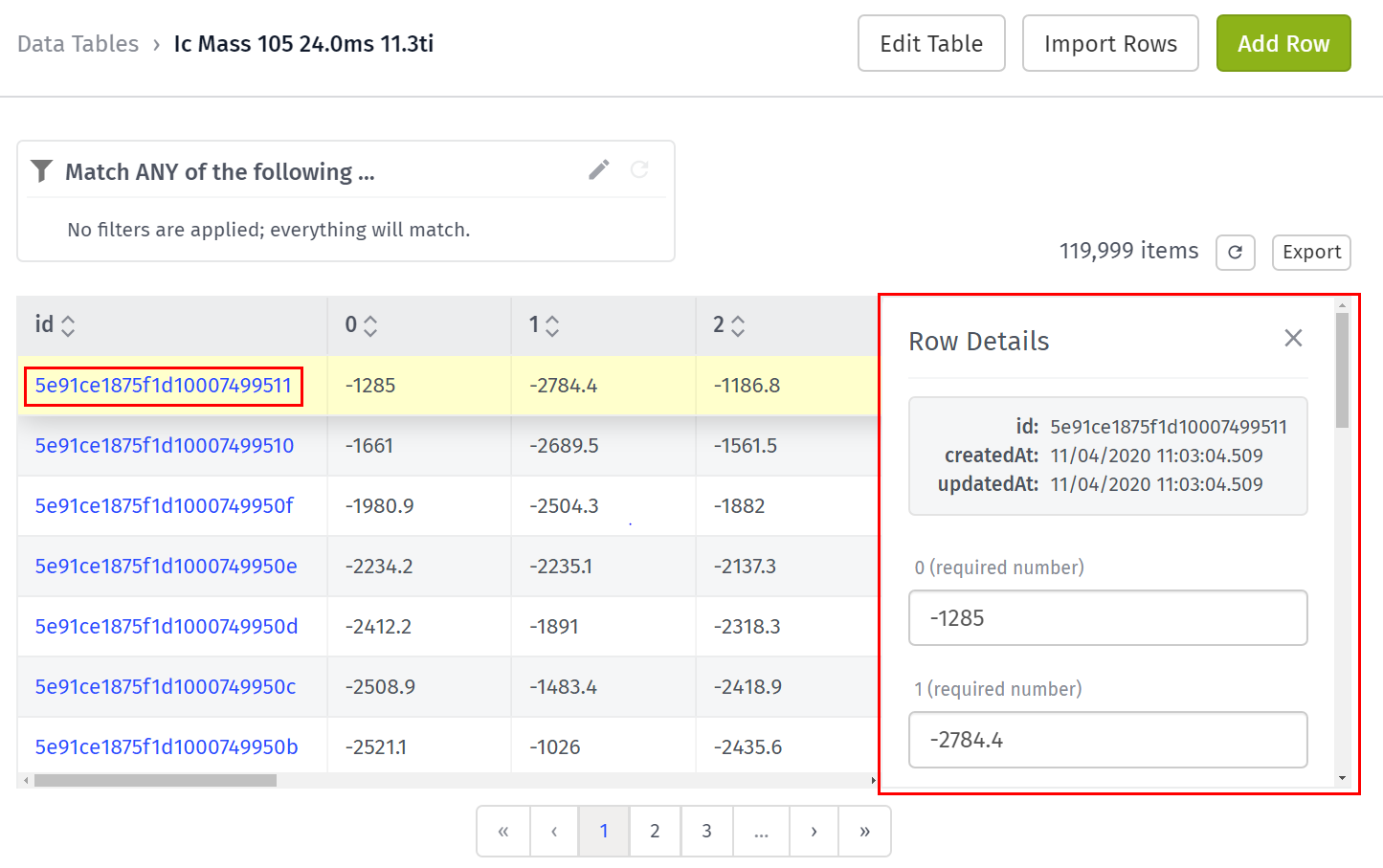 Data Table Update Row Data Table Update Row