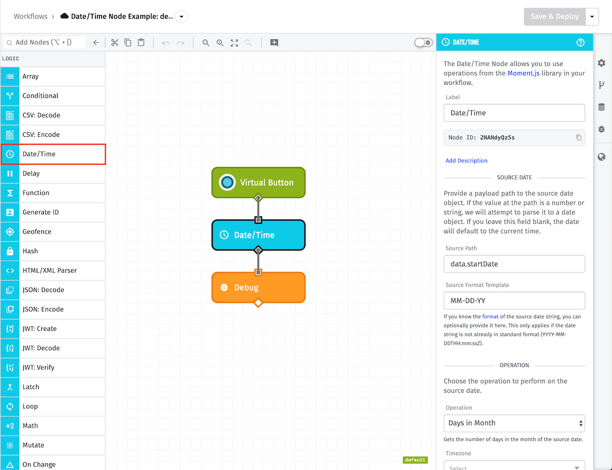 Date/Time Node Date/Time Node