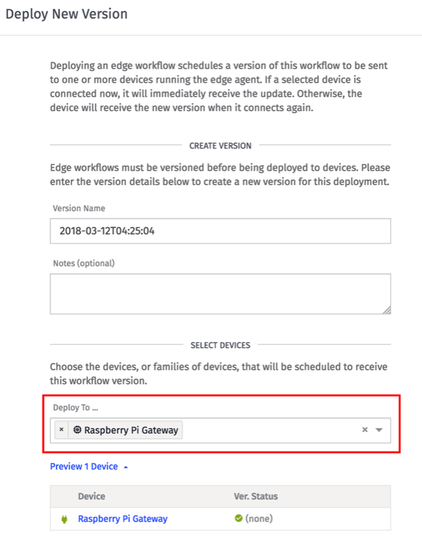 Deploy Popup