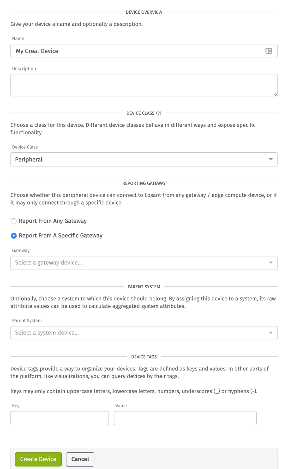 Device Configuration Device Configuration