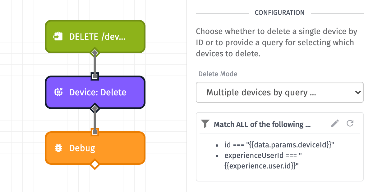 Device: Delete Example - Experience Device: Delete Example - Experience