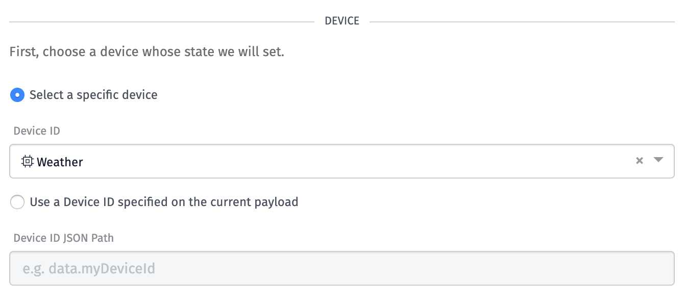 Device State Node Select Device Device State Node Select Device