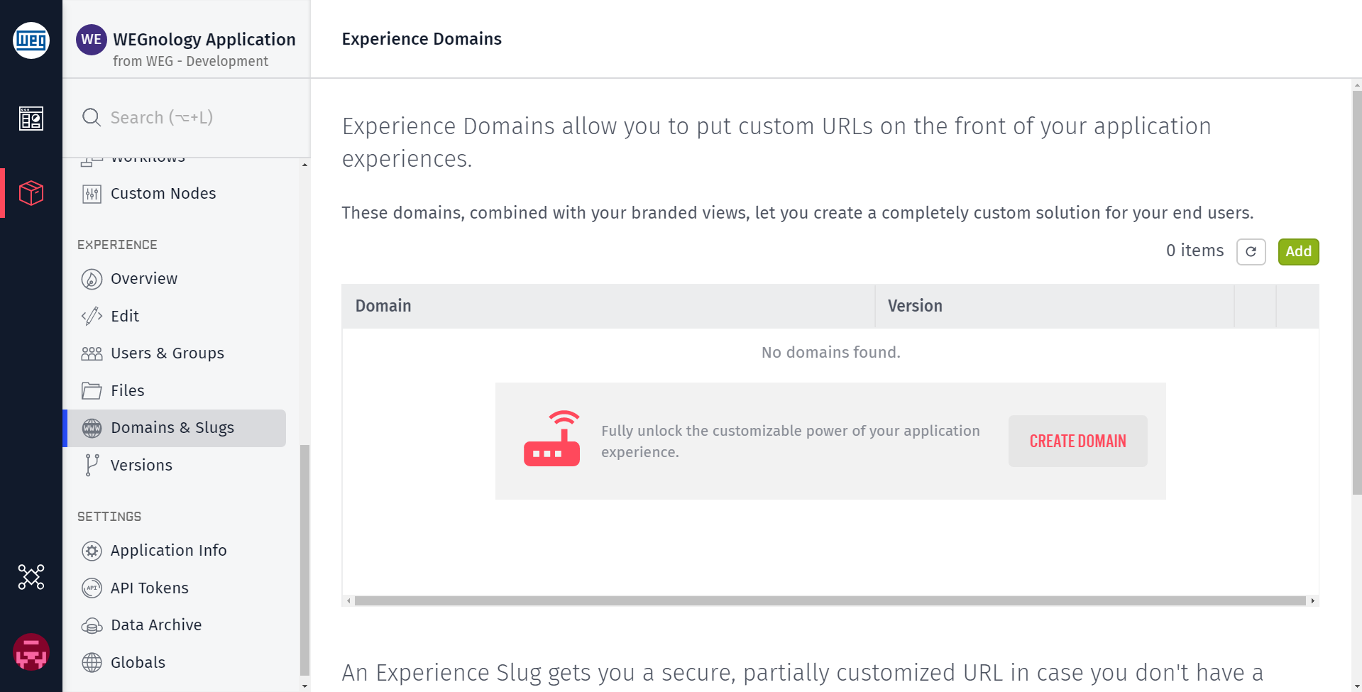 Domains Overview Domains Overview