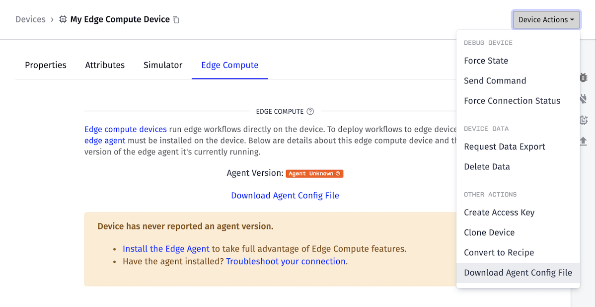 Download Edge Agent Config File Download Edge Agent Config File