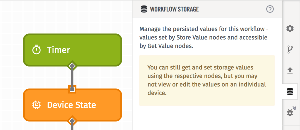 Edge Workflows Storage Tab Edge Workflows Storage Tab