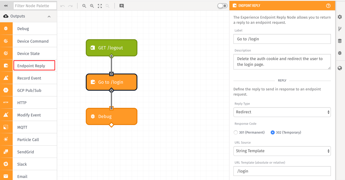 Endpoint Reply Node Endpoint Reply Node