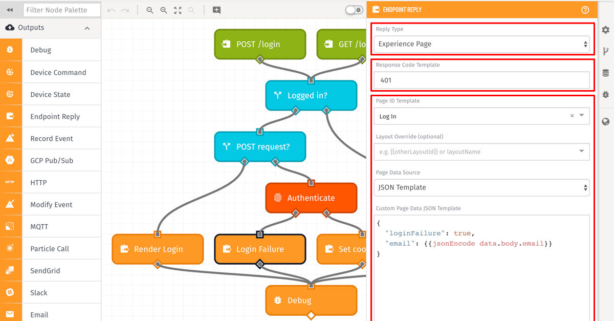 Endpoint Reply Node Page Config - Experience Workflow Endpoint Reply Node Page Config - Experience Workflow