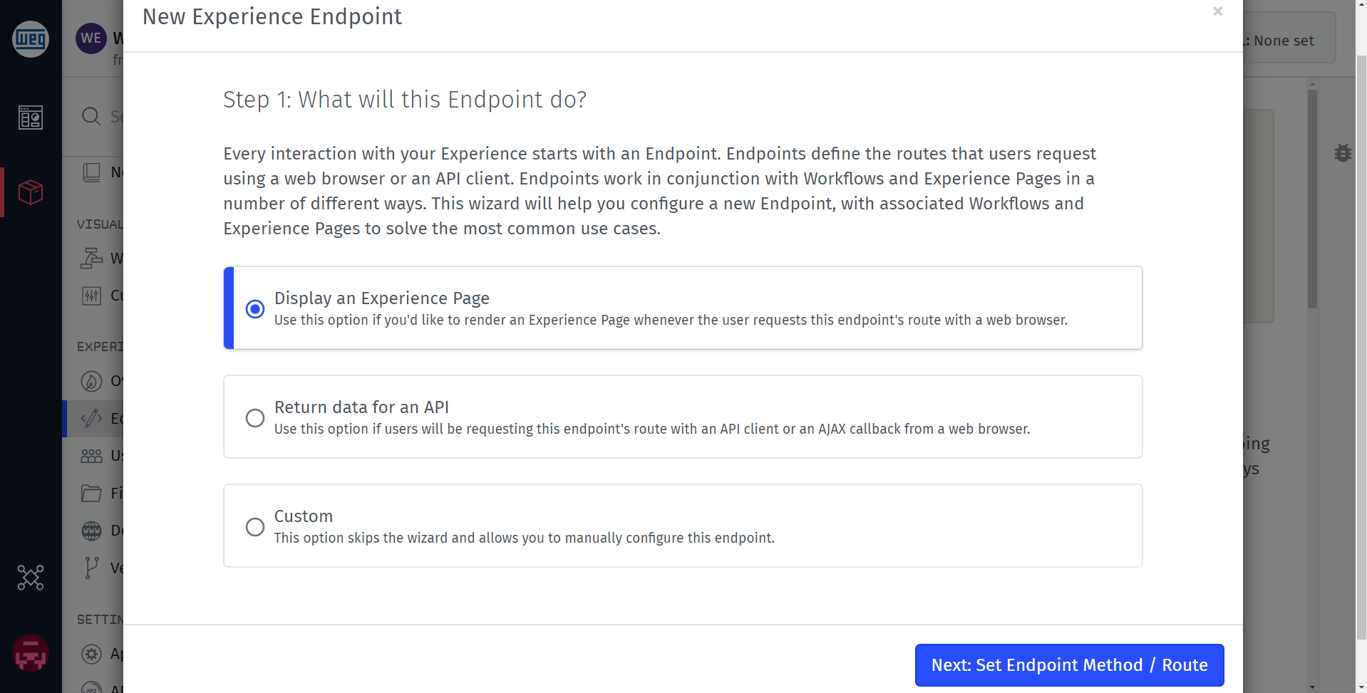 Endpoint Wizard Endpoint Wizard