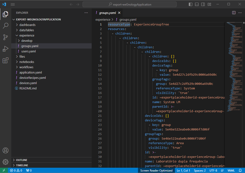 Exported Application Contents Exported Application Contents