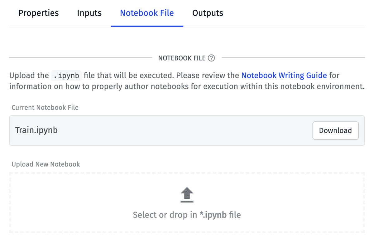 Notebook File Notebook File