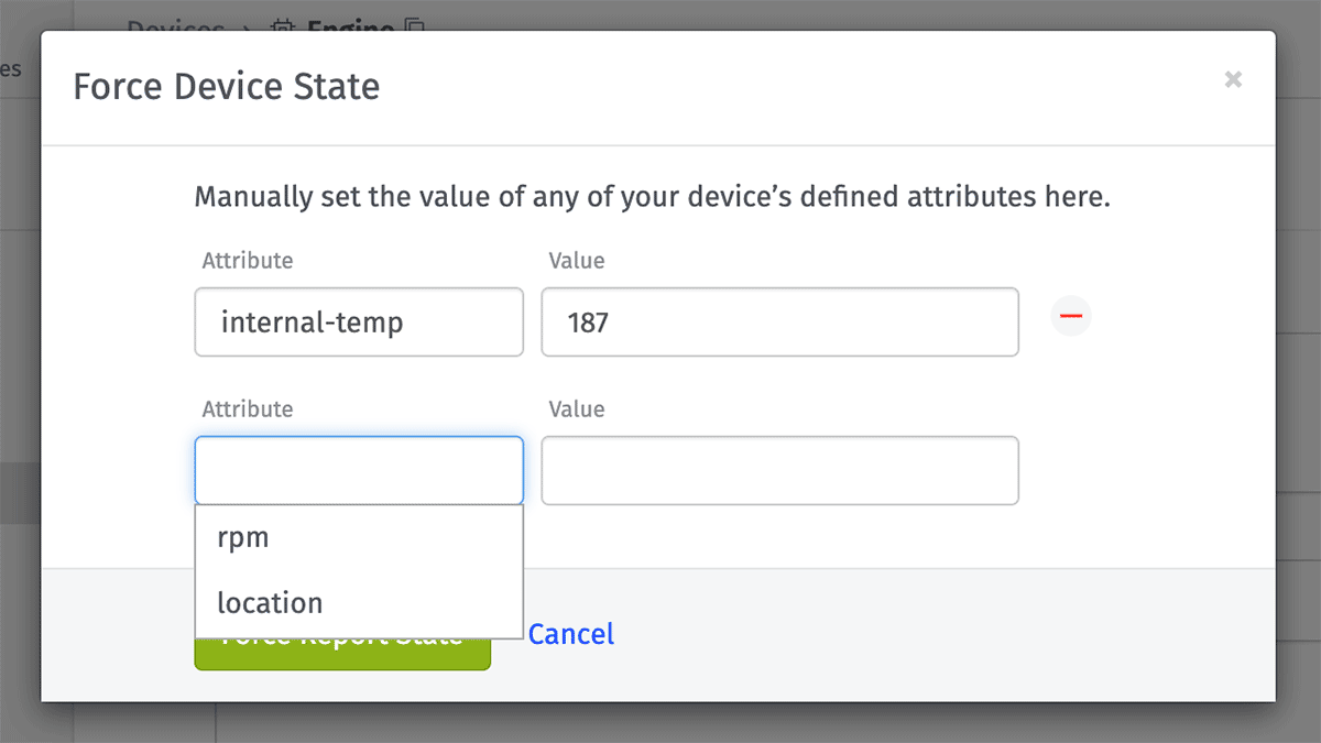 Force Device State Force Device State