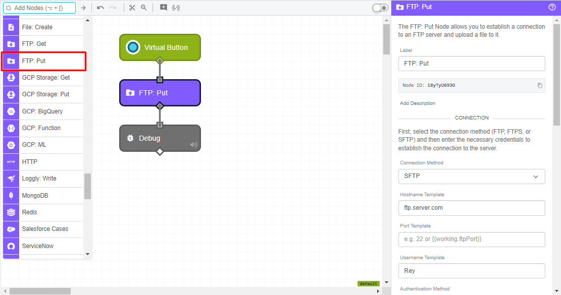 FTP: Put Node FTP: Put Node