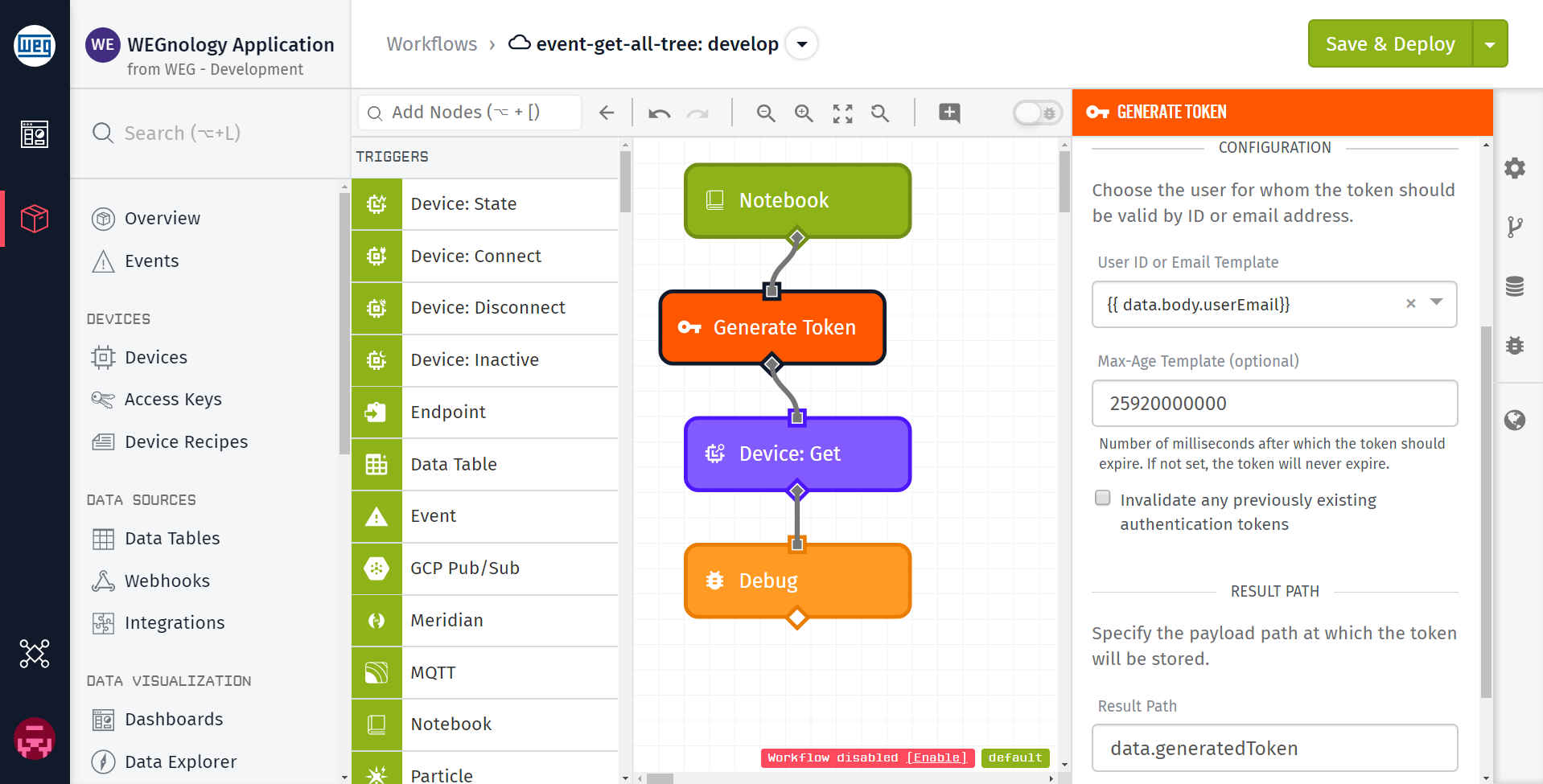 Generate Experience User Token Node Configuration Generate Experience User Token Node Configuration