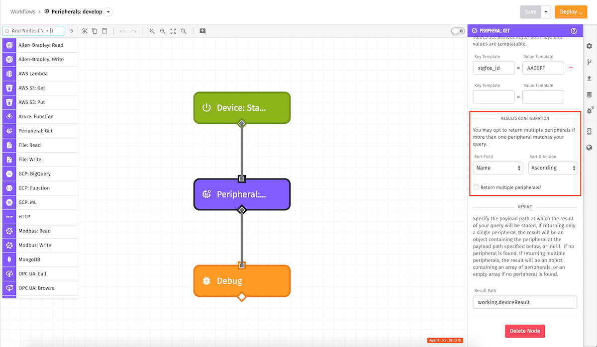 Get Peripheral Node Sorting Get Peripheral Node Sorting