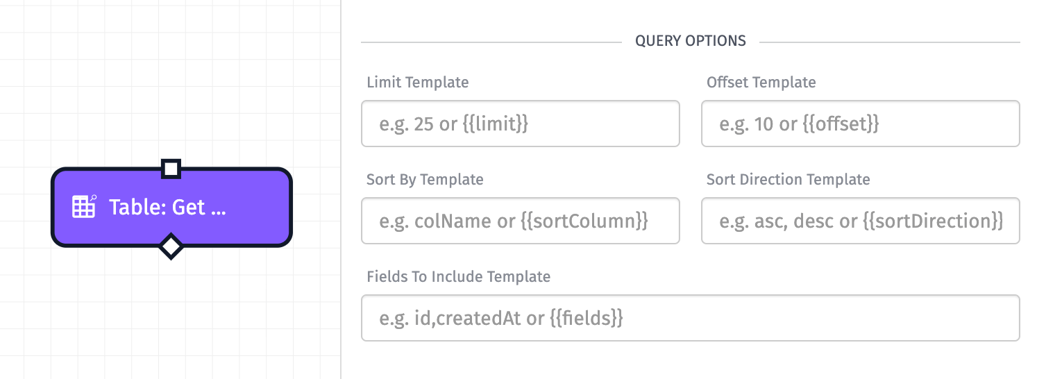Get Rows Query Option Fields Get Rows Filter