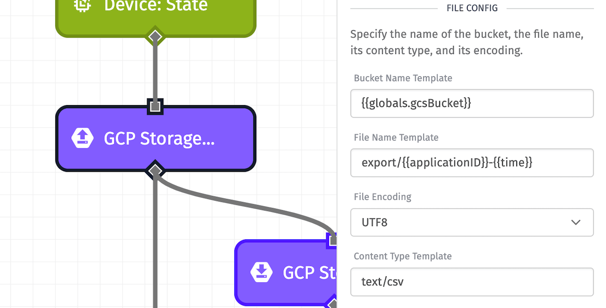 GCP Storage: Put Node Config GCP Storage: Put Node Config