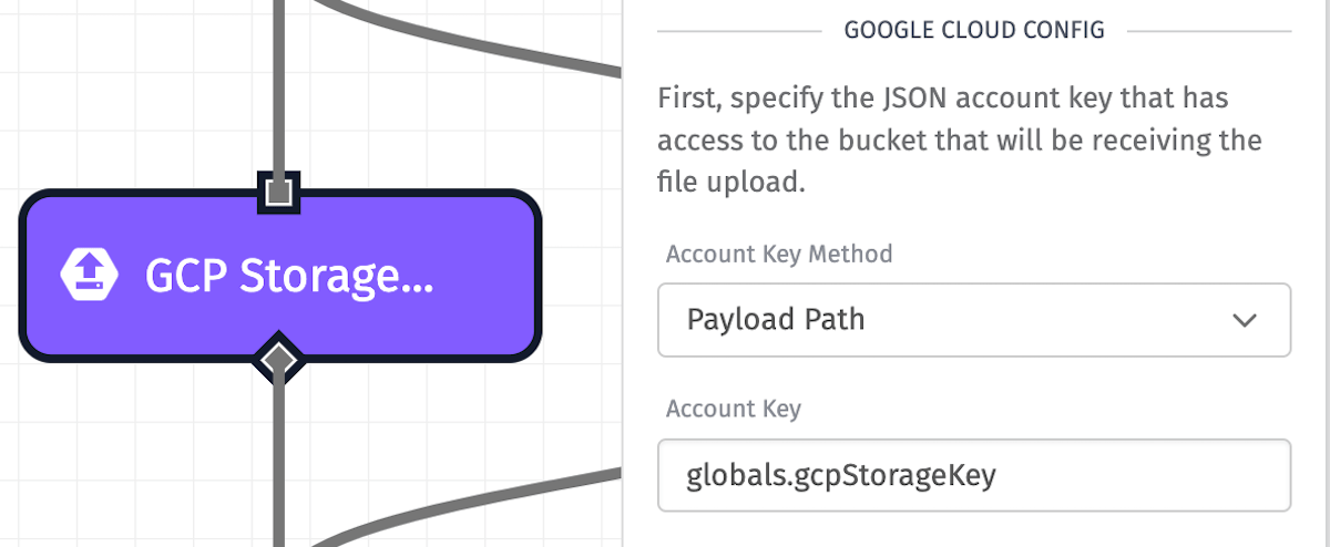 GCP Storage: Put Node Credentials GCP Storage: Put Node Credentials