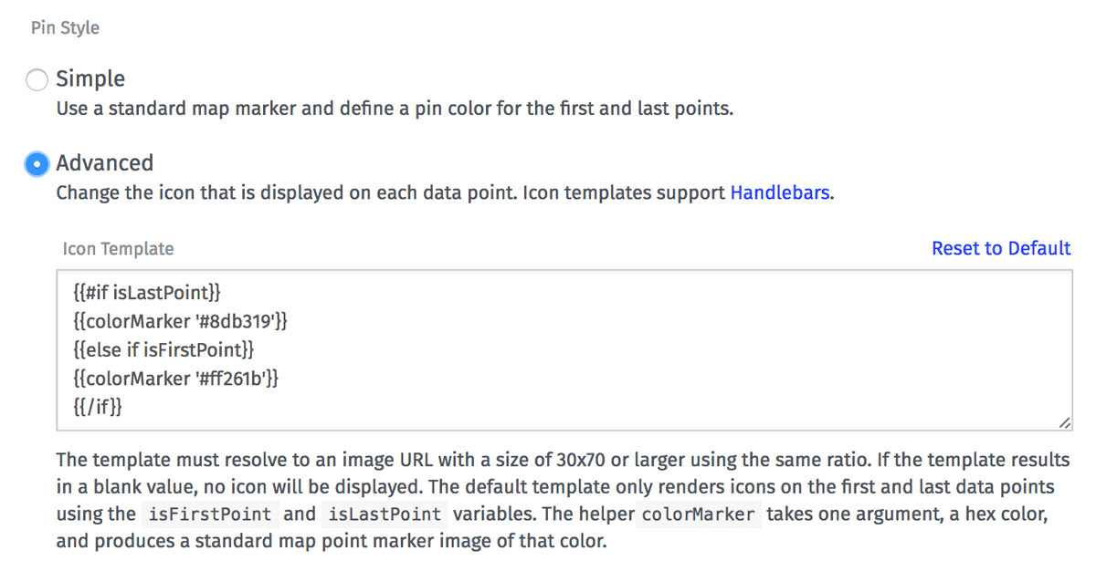 Advanced Pin Style Configuration