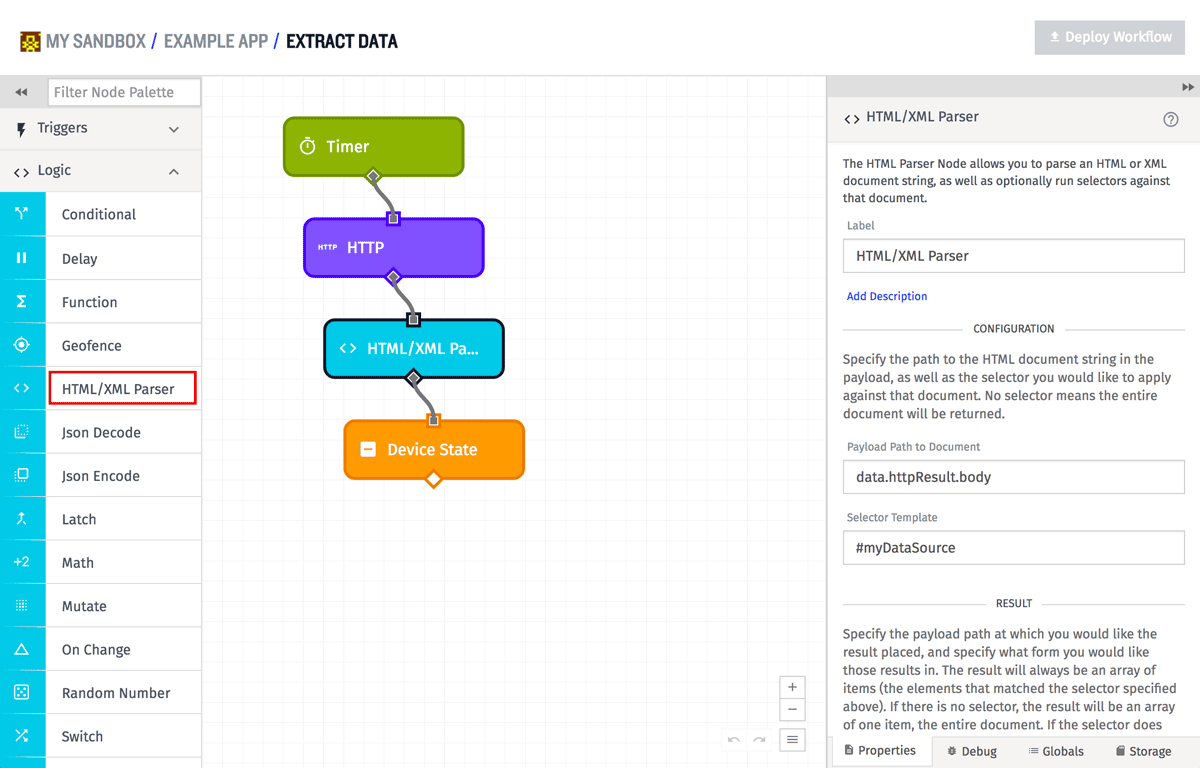 HTML/XML Parser Node HTML/XML Parser Node
