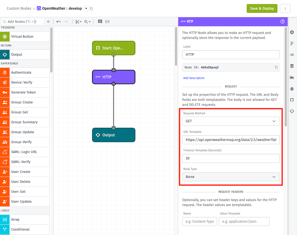 HTTP Node Request