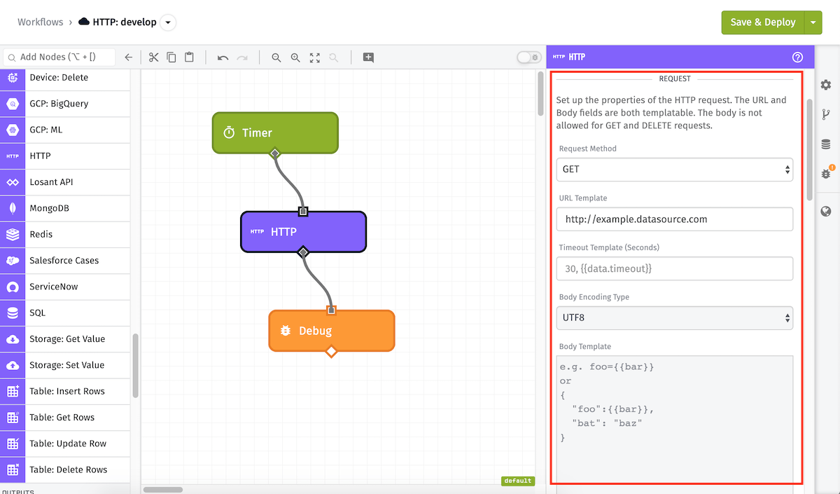 HTTP Node Basic Configuration HTTP Node Basic Configuration