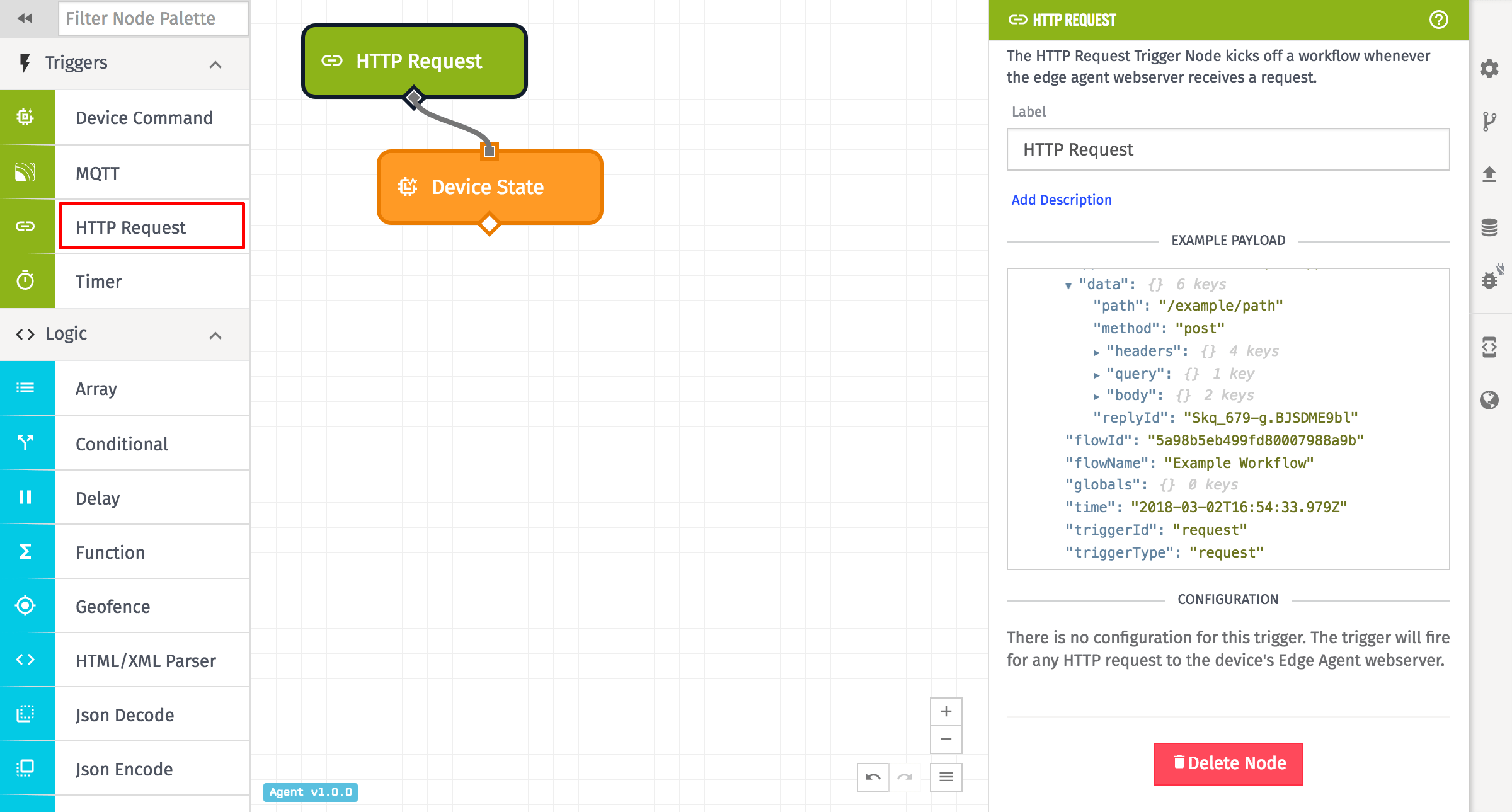 HTTP Request Trigger HTTP Request Trigger
