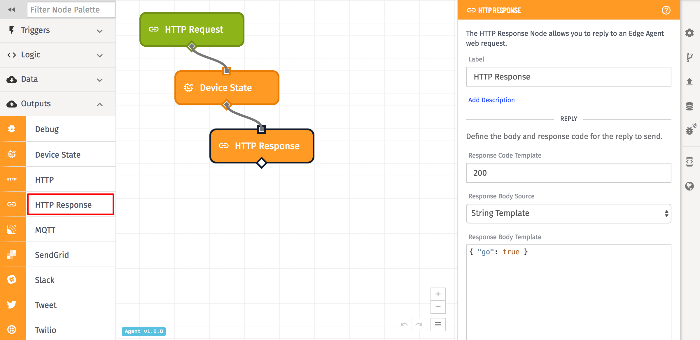 HTTP Response Node HTTP Response Node