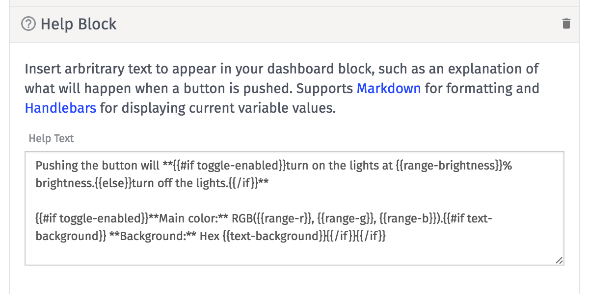 Help Block Input Help Block Input
