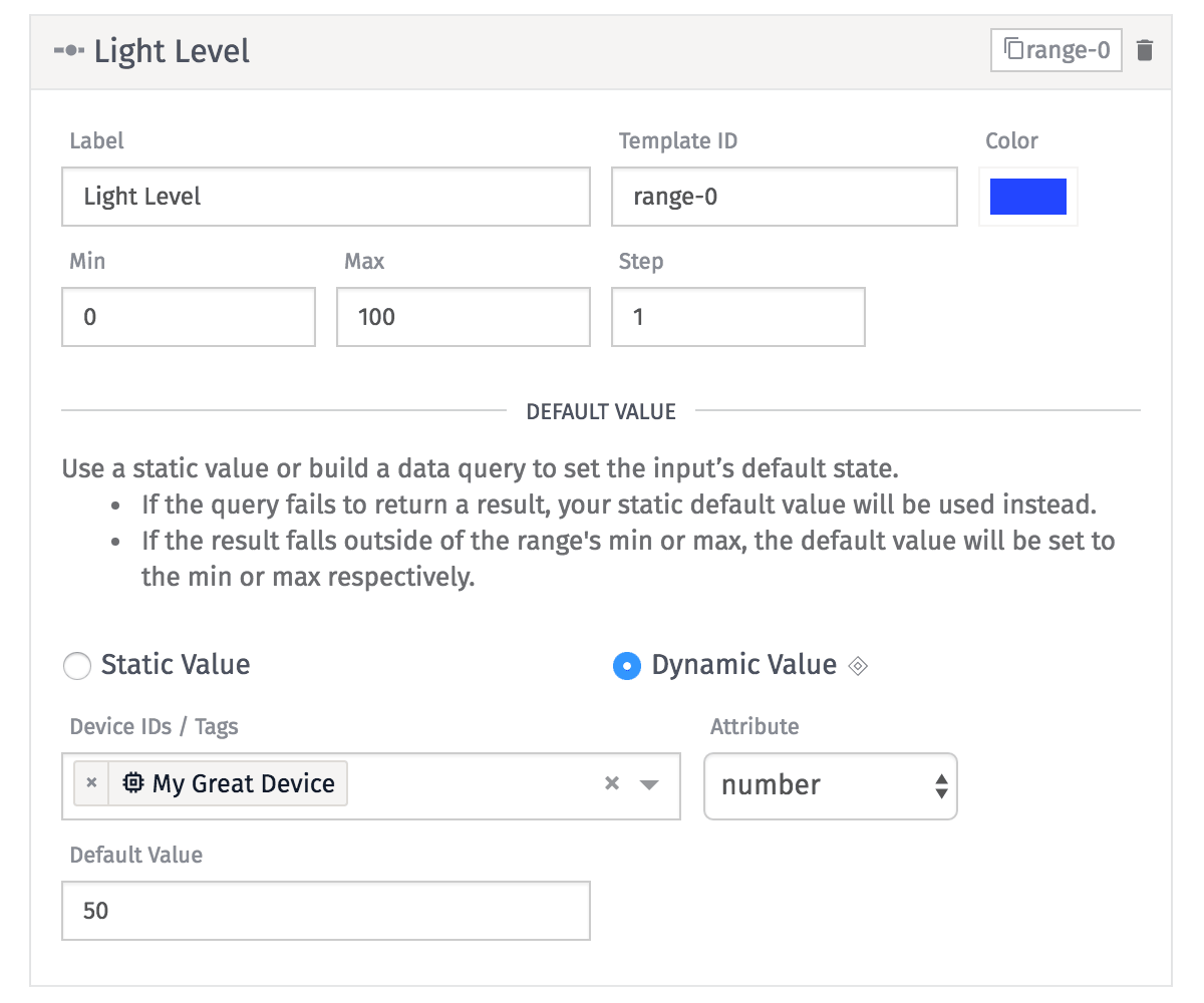 Range Input Range Input