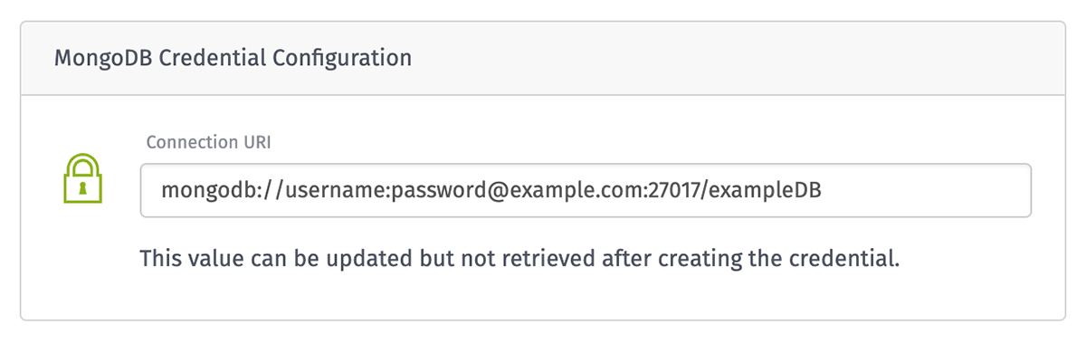 New MongoDB Credential New MongoDB Credential
