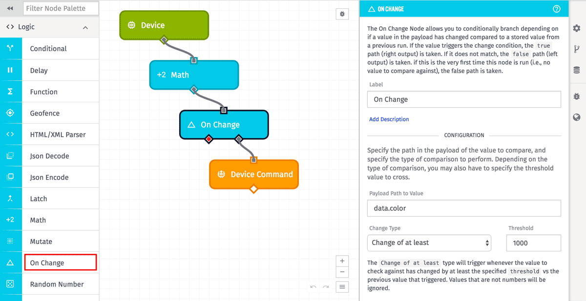 On Change Node