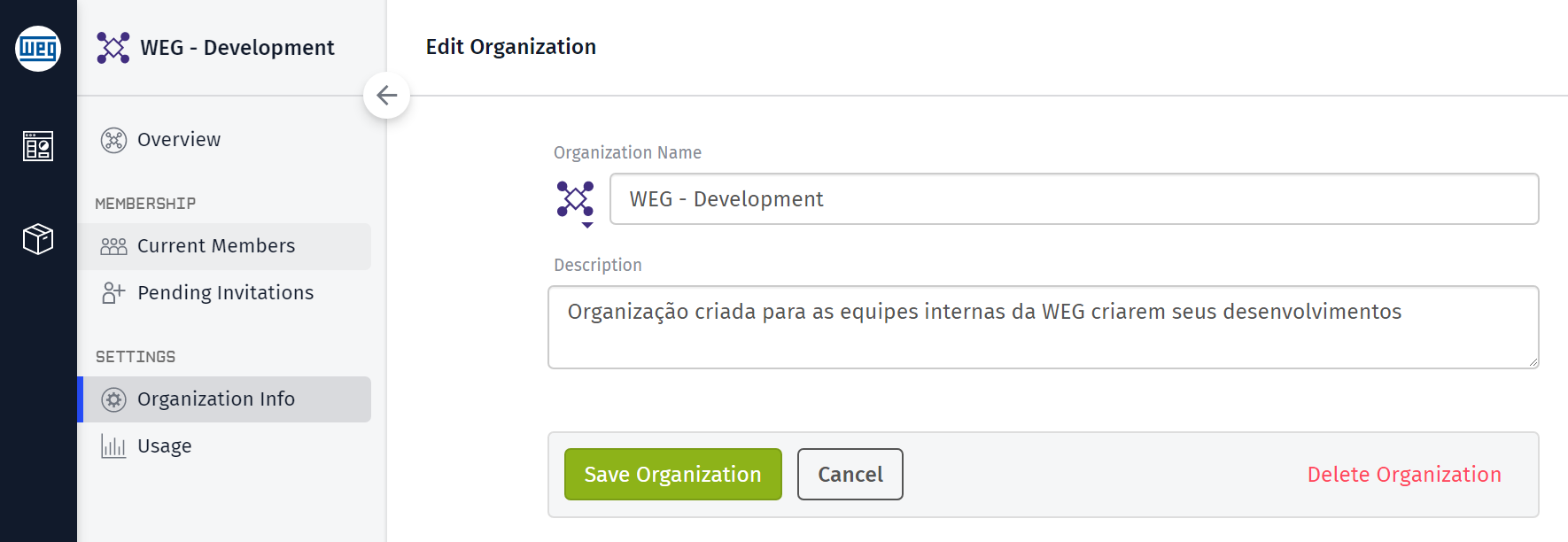 Organization Settings Overview Organization Settings Overview