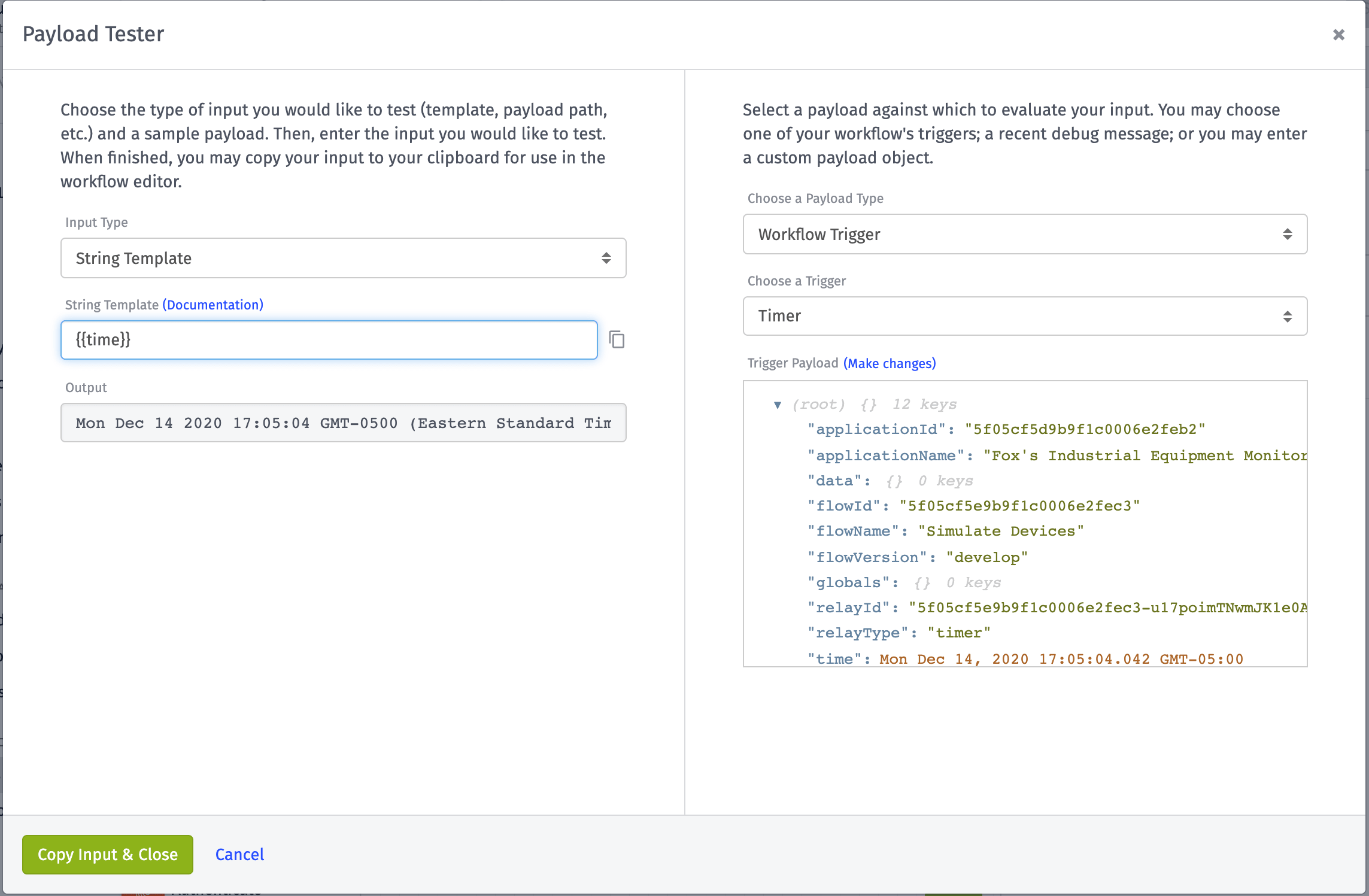 Platform Template Tester Preview Platform Template Tester Preview