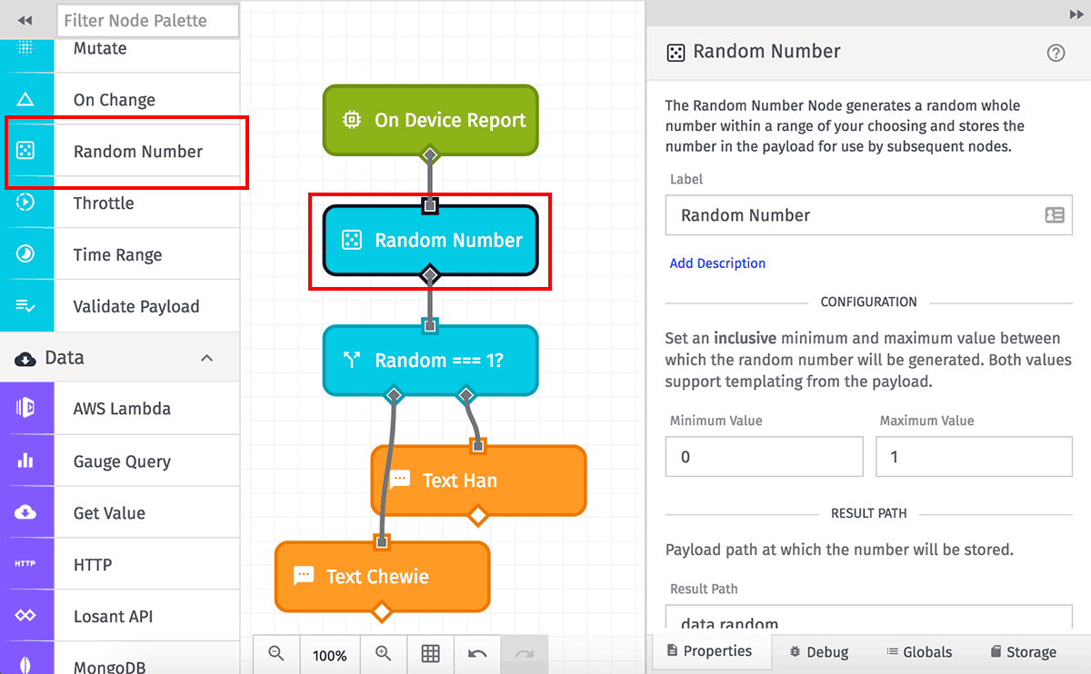 Random Number Node Random Number Node