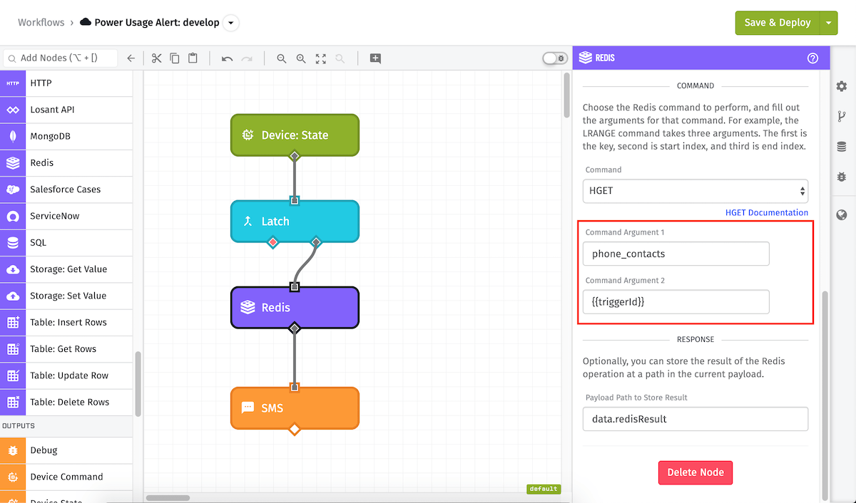 Redis Node Arguments Redis Node Arguments