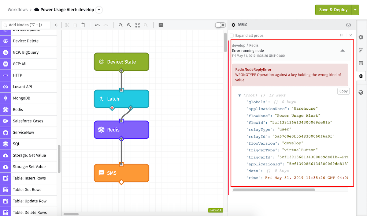 Redis Node Errors Redis Node Errors