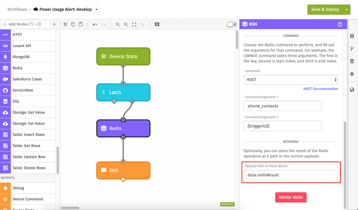 Redis Node Result Redis Node Result