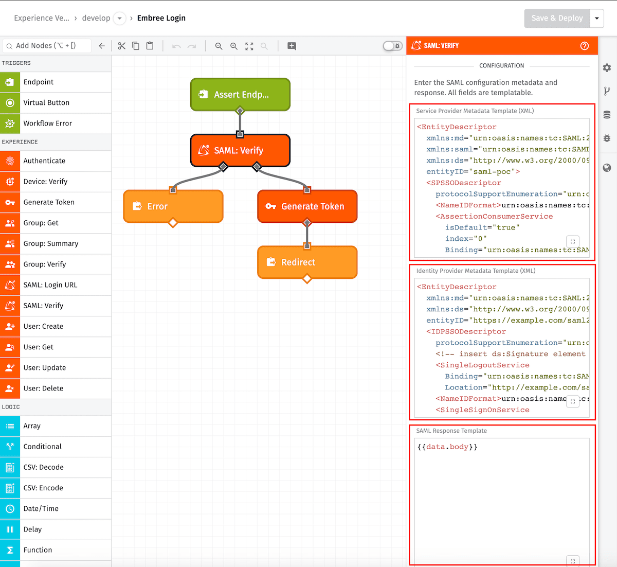 SAML: Verify Node Configuration SAML: Verify Node Configuration