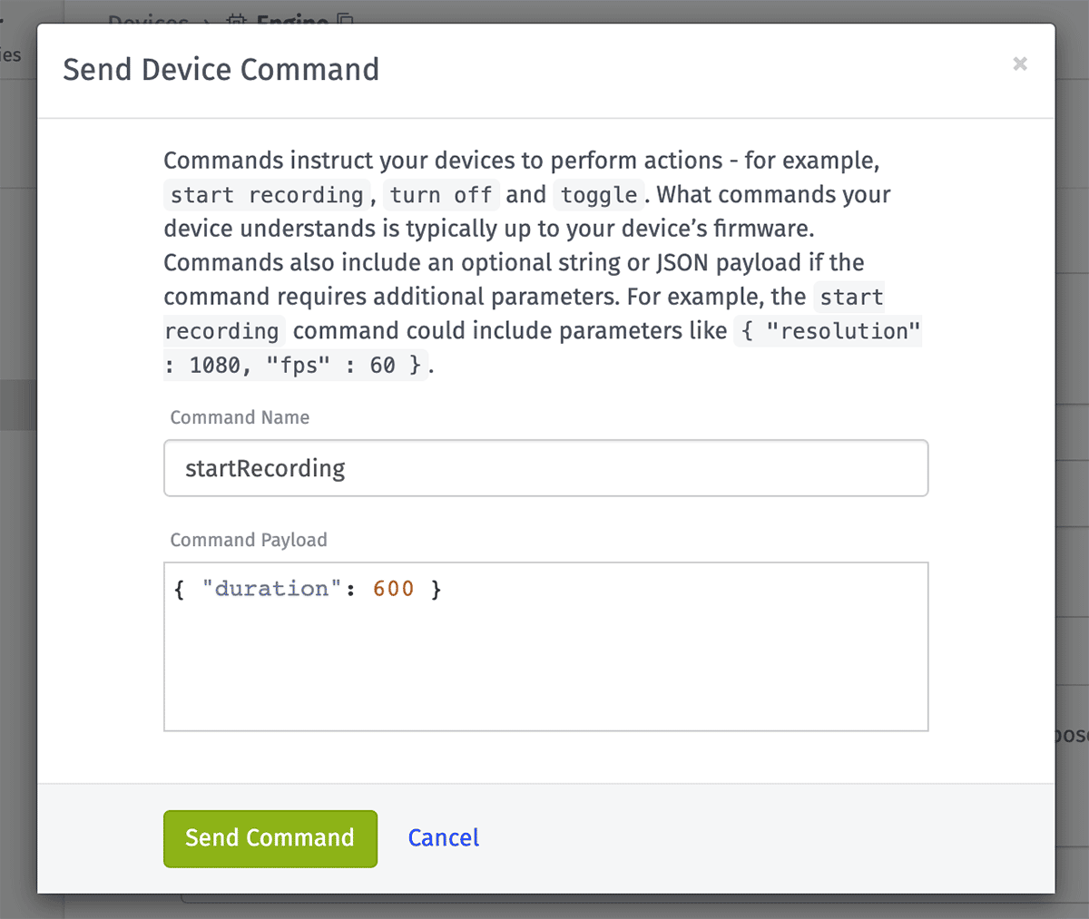 Send Command Send Command