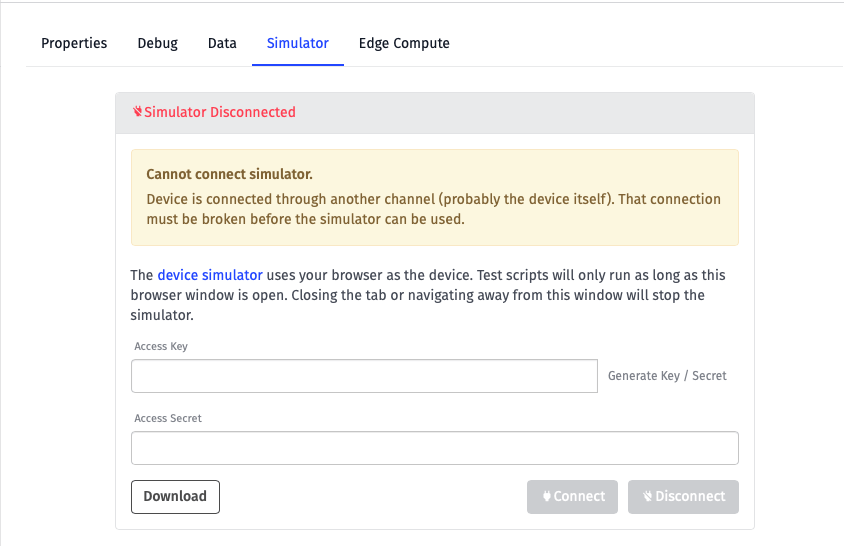Simulator Blocked Simulator Blocked