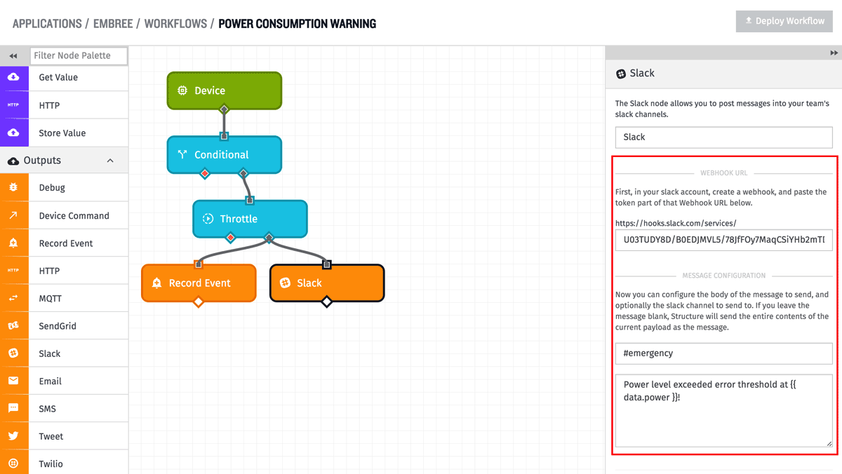 Slack Node Config Slack Node Config