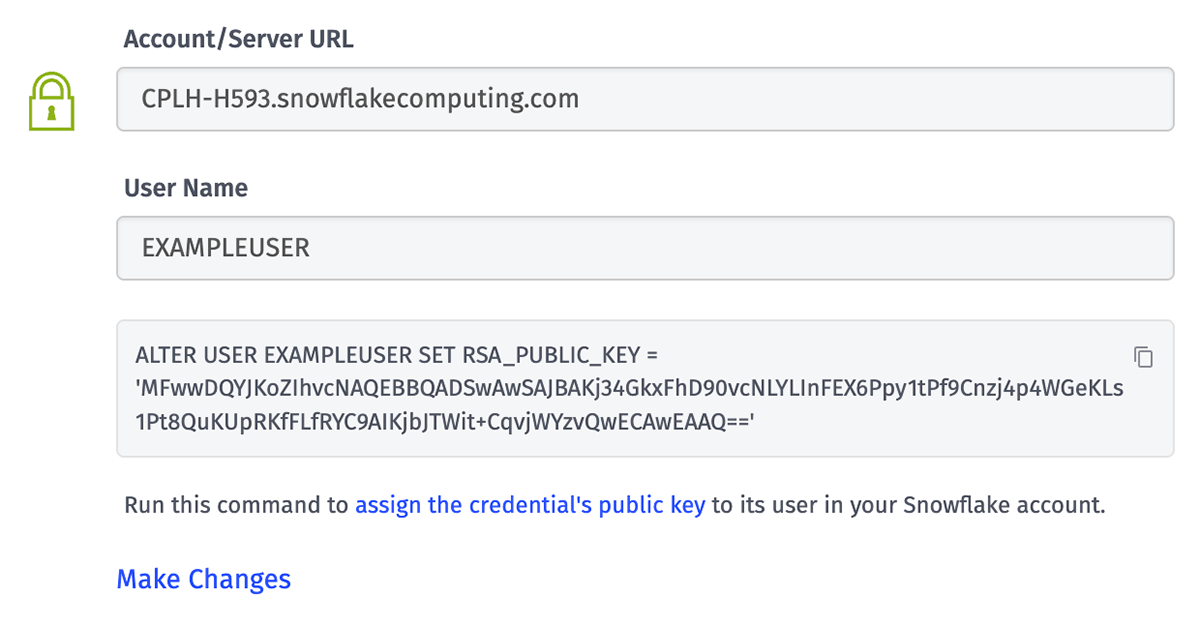 Snowflake Public Key Snowflake Public Key