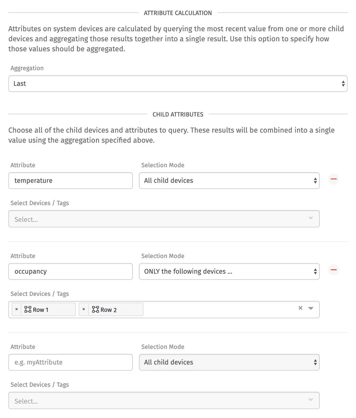 System Attributes System Attributes