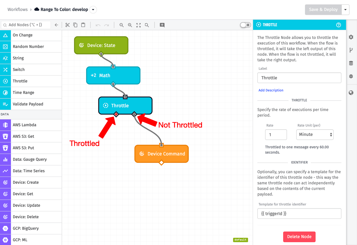 Throttle Node Example Throttle Node Example